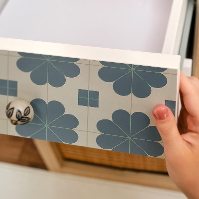 Nálepka na nábytek Květinová geometrie