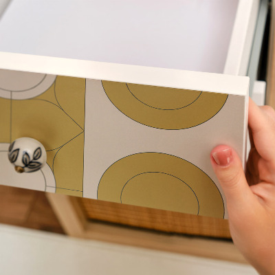 Tapeta na nábytek Hořčičná kolečka