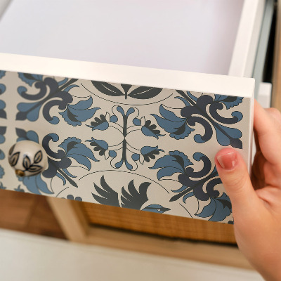 Tapeta na skříň Modrí ptáci