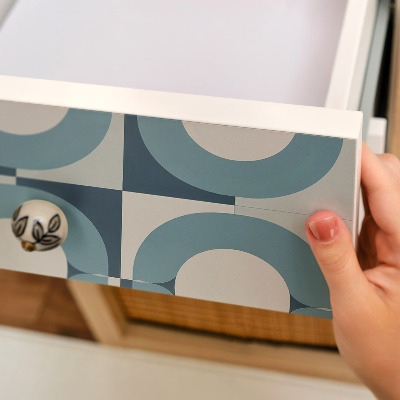 Samolepící tapeta na nábytek Modrá kola