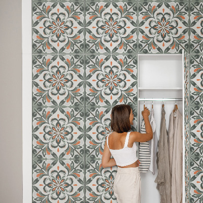 Nálepka na nábytek Květinová symetrie