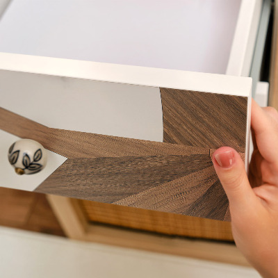 Tapeta na skříň Dřevo a mramor