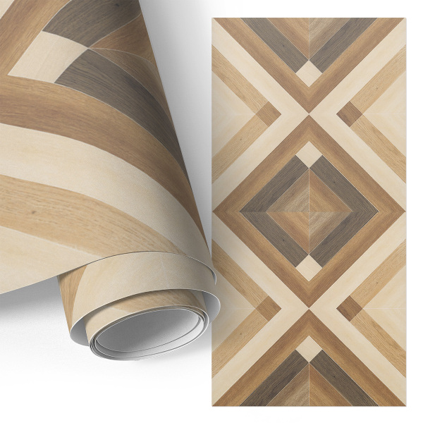 Tapeta na skříň Dřevěná mozaika