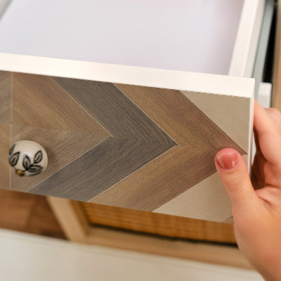 Tapeta na skříň Dřevěná mozaika