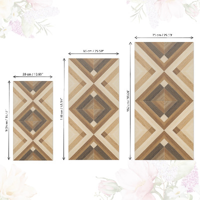 Tapeta na skříň Dřevěná mozaika