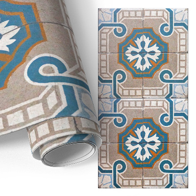 Nálepka na nábytek se vzorem starožitných dlaždic