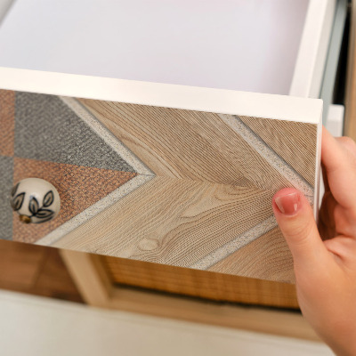 Samolepící fólie na nábytek Dřevěná mozaika