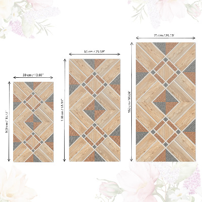 Samolepící fólie na nábytek Dřevěná mozaika