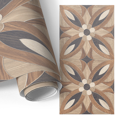 Samolepící fólie na nábytek Dřevěné květiny