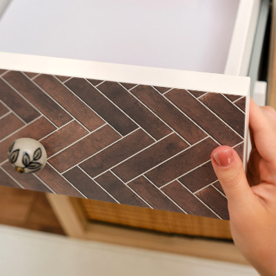 Fólie na nábytek Vzor rybí kosti a cihel