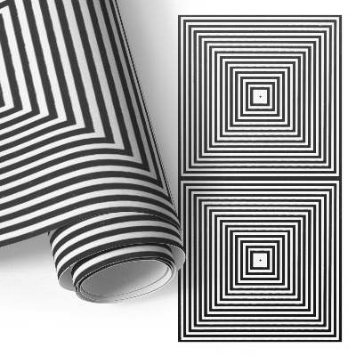 Tapeta na skříň Iluze čtverců