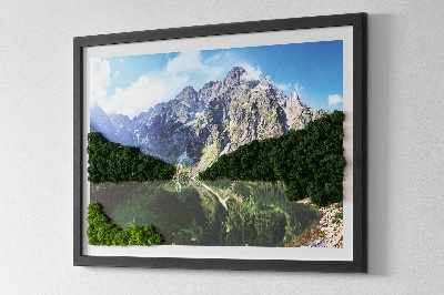 Živý obraz z mechu Tatry Morskie Oko