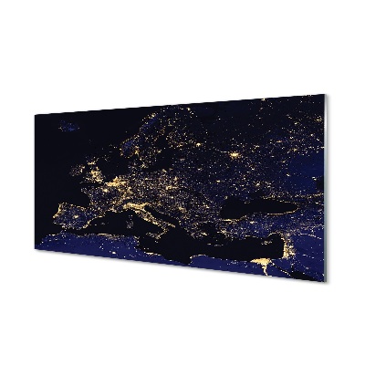 Obraz na skle sky mapa světle