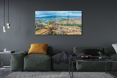 Obraz na skle Španělsko Port pobřeží město