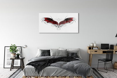 Obraz na skle drakem křídla