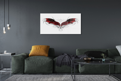 Obraz na skle drakem křídla
