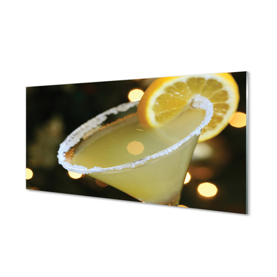 Obraz na skle koktejl citrón