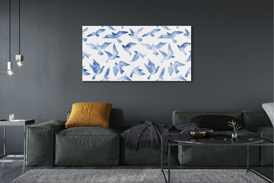 Obraz na skle malované ptáci