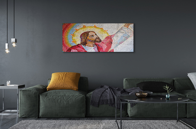 Obraz na skle mozaika Jesus