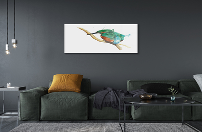 Obraz na skle Barevné malované papoušek