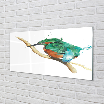 Obraz na skle Barevné malované papoušek