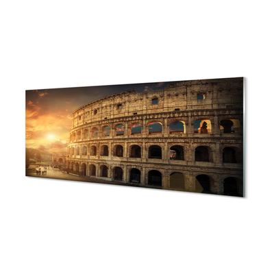 Obraz na skle Rome Colosseum při západu slunce