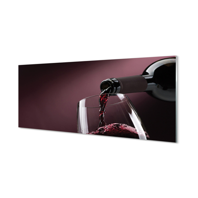 Obraz na skle Maroon bílé víno