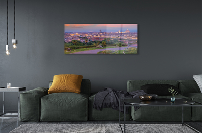 Obraz na skle řeka Itálie Panorama