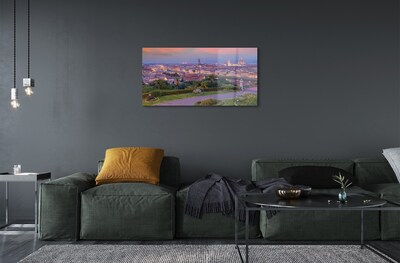 Obraz na skle řeka Itálie Panorama