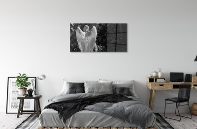 Obraz na skle Anděl křídla strom