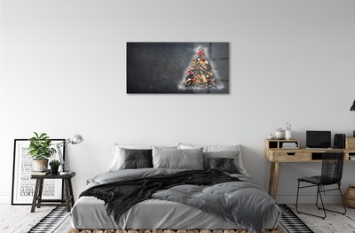 Obraz na skle Vánoční ozdoby
