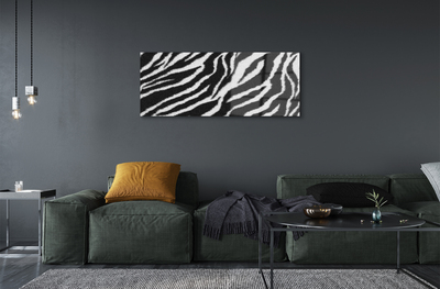 Obraz na skle zebra fur