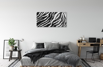 Obraz na skle zebra fur