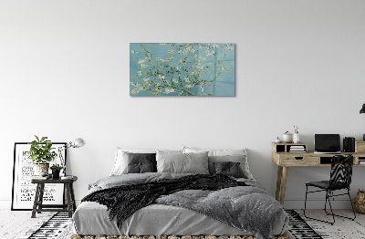 Obraz na skle Art mandlové květy