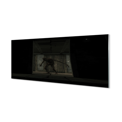 Obraz na skle Zombie tmavá budova
