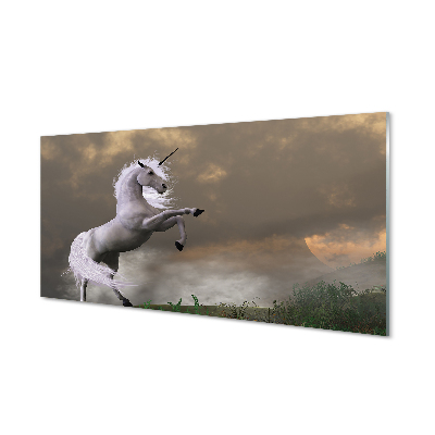 Obraz na skle Unicorn top
