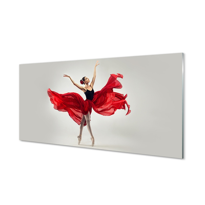 Obraz na skle balerína žena