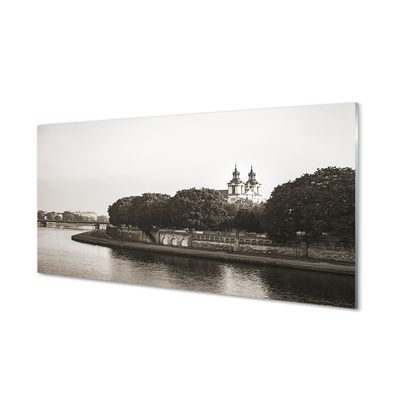 Obraz na skle Krakow River bridge