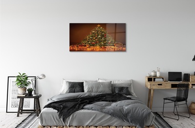 Obraz na skle Vánoční osvětlení dekorace dárky