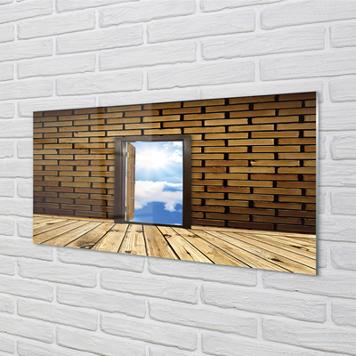 Obraz na skle Dveře nebe 3d