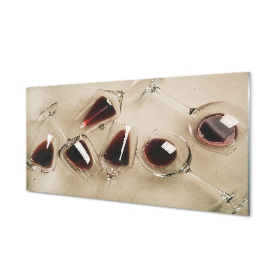 Obraz na skle skleničky na víno