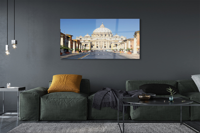 Obraz na skle Katedrála Řím ulice budovy