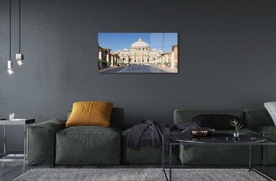 Obraz na skle Katedrála Řím ulice budovy