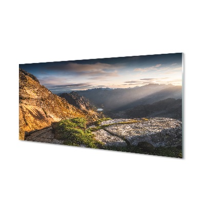 obraz-na-skle-mountain-sunrise