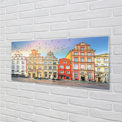 Obraz na skle Gdańsk budovy staré město