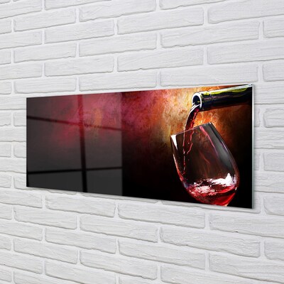 Obraz na skle červené víno