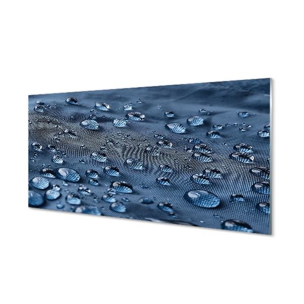 Obraz na skle Vodní kapky makro