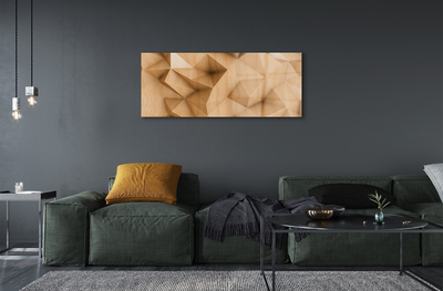 Obraz na skle Solid mozaika dřevo