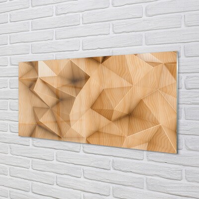 Obraz na skle Solid mozaika dřevo