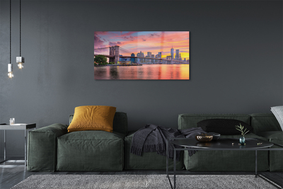 Obraz na skle most sunrise